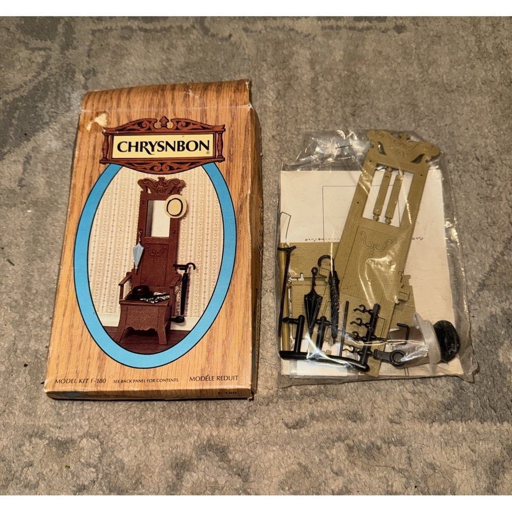 Chrysnbon model kit Heritage in Miniatures Hall‎ Stand Mirror +Accessories F-180